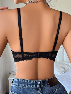 1 Sosten De Encaje Con Aros Para Mujer