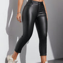 Pantalones de mujer de unicolor ajustados