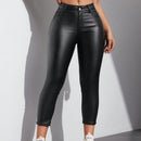 Pantalones de mujer de unicolor ajustados