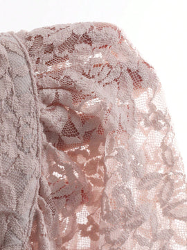 FRIFUL Camisa De Encaje De Manga Larga Con Cuello Alto Para Mujer