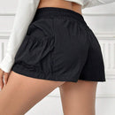 Pantalones Cortos Impermeables De Cintura Elastica Para Mujeres