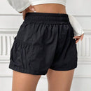 Pantalones Cortos Impermeables De Cintura Elastica Para Mujeres