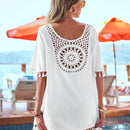 VCAY Camisas De Mujer De Verano Con Ribete De Flecos Ahuecadas