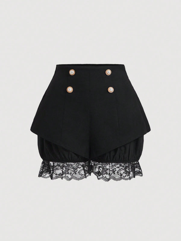 MOD Shorts Skorts Super Cortos De Encaje