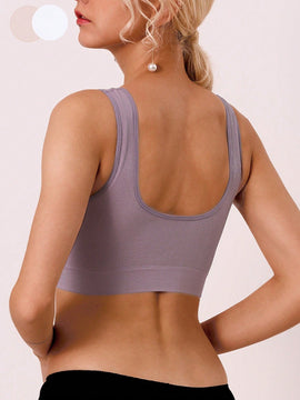Juego De Ropa Interior Sin Costuras Para Mujer De 2 Piezas