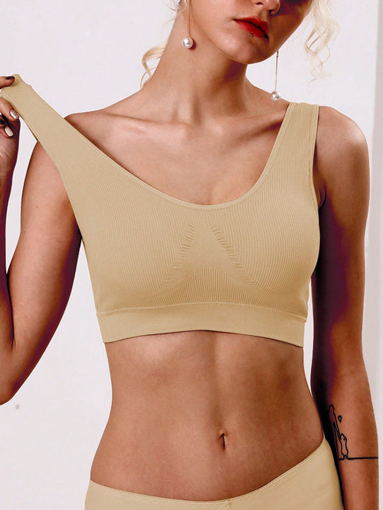 Juego De Ropa Interior Sin Costuras Para Mujer De 2 Piezas