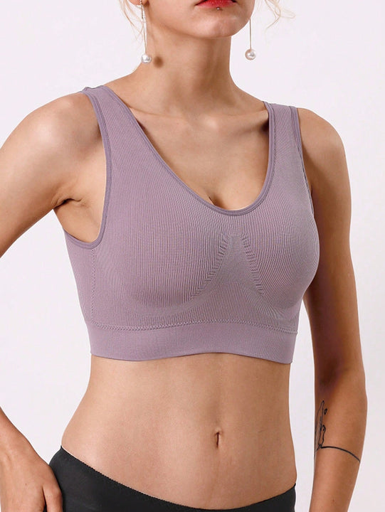 Juego De Ropa Interior Sin Costuras Para Mujer De 2 Piezas