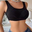 Bralette De Nudo Retorcido, Solido De Color Para Mujer