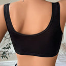 Bralette De Nudo Retorcido, Solido De Color Para Mujer