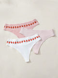 Tanga Estampada De Fresa Para Mujer