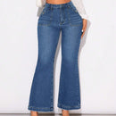 Prive Jeans De Mujer Acampanados Con Efecto Lavado