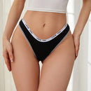 Detalle De Letras Tanga Para Bikini Con Correa Tejida
