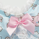 ROMWE Kawaii Juego Acolchado De Sujetador Y Bragas Adornado Con Encaje Kawaii Y Mono Con Aro