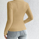 Frenchy Sueter De Cuello Alto De Manga Larga Para Mujer