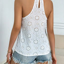Essnce Blusa De Cuello Halter Bordado Para Mujer
