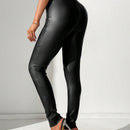 Tall Mallas De Cintura Alta Con Color Solido Para Mujer