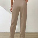 Essnce pantalones largos casuales y conicos de unicolor para ir al trabajo
