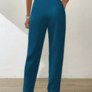 Essnce pantalones largos casuales y conicos de unicolor para ir al trabajo