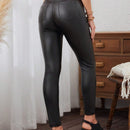 LUNE Pantalones De Pierna Larga Y Ajustados Para Mujer Con Division Y Color Solido