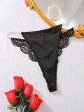 Lenceria Con Cordon Y Parche De Encaje Para Mujer Estilo C
