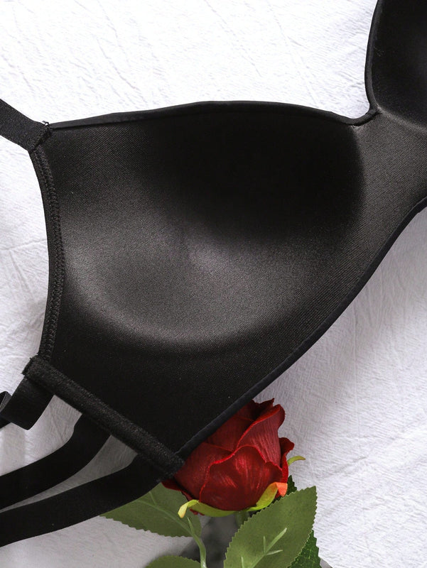 Sujetador Hueco Sin Color Solido Para Mujer
