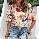 VCAY Camisa Estampada Floral Para Mujer