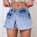 ICON Mini Falda-pantalon Vaquera De Utilidad