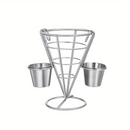 3pcs Cesta de Comida Creativa Americana para Papas Fritas de Restaurante, Cesta de Mini Snacks de Pollo Frito de Hierro Forjado para Restaurante Occidental