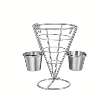 3pcs Cesta de Comida Creativa Americana para Papas Fritas de Restaurante, Cesta de Mini Snacks de Pollo Frito de Hierro Forjado para Restaurante Occidental