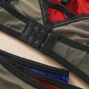 Conjunto De Ropa Interior Con Ribete De Encaje Para Mujer De 6 Piezas/juego