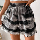 VCAY Pantalones Cortos Casuales Y Sueltos Con Estampado Tie-dye