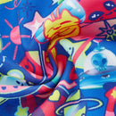 ROMWE X Care Bears Conjunto De Ropa Interior Impresos Con Alienigena Y Nave Espacial Con Almohadilla Desmontable