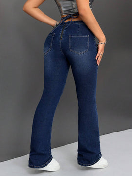 ICON Jeans Acampanados Ajustados Al Cuerpo 2 En 1