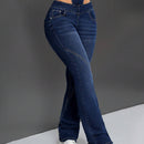 ICON Jeans Acampanados Ajustados Al Cuerpo 2 En 1
