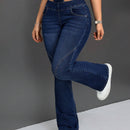 ICON Jeans Acampanados Ajustados Al Cuerpo 2 En 1