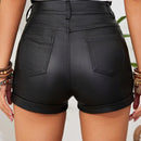 VCAY Pantalones Cortos De Mezclilla Ajustados Falso Para Mujer