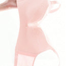 Sencillo Bra Ajustable de Primavera/Verano sin Alambrar con Soporte Lateral y Push-Up, Bottom Gruesa y Parte Superior Delgada, Cierre de Hebilla de Cuatro Filas, Anti-Caida y Anti-Bultos Laterales