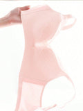 Sencillo Bra Ajustable de Primavera/Verano sin Alambrar con Soporte Lateral y Push-Up, Bottom Gruesa y Parte Superior Delgada, Cierre de Hebilla de Cuatro Filas, Anti-Caida y Anti-Bultos Laterales