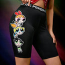 THE POWERPUFF GIRLS X  Pantalones Cortos Graficos De Dibujos Animados Y Letra