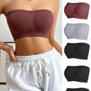 Conjunto De 5 Piezas De Sujetador De Tubo De Color Solido Para Mujer