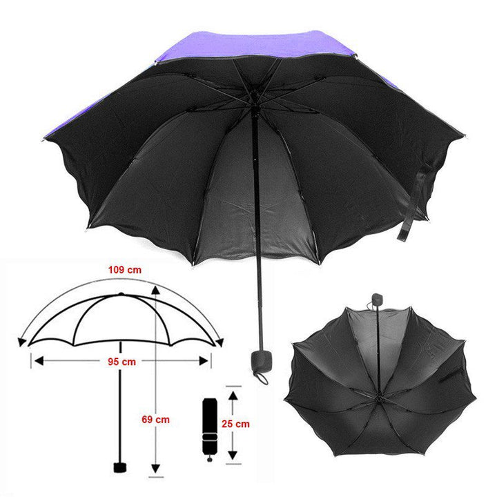 Sombrilla Mágica Cambia Color Agua Protección Filtro UV 034