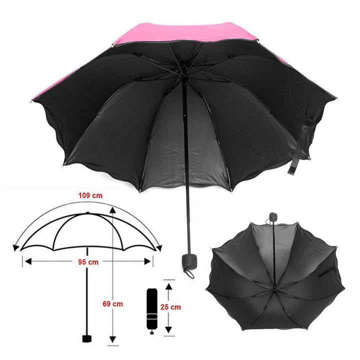 Sombrilla Mágica Cambia Color Agua Protección Filtro UV 034