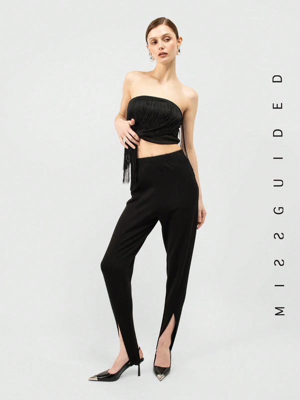 MISSGUIDED Mallas De Jersey Con Estribo