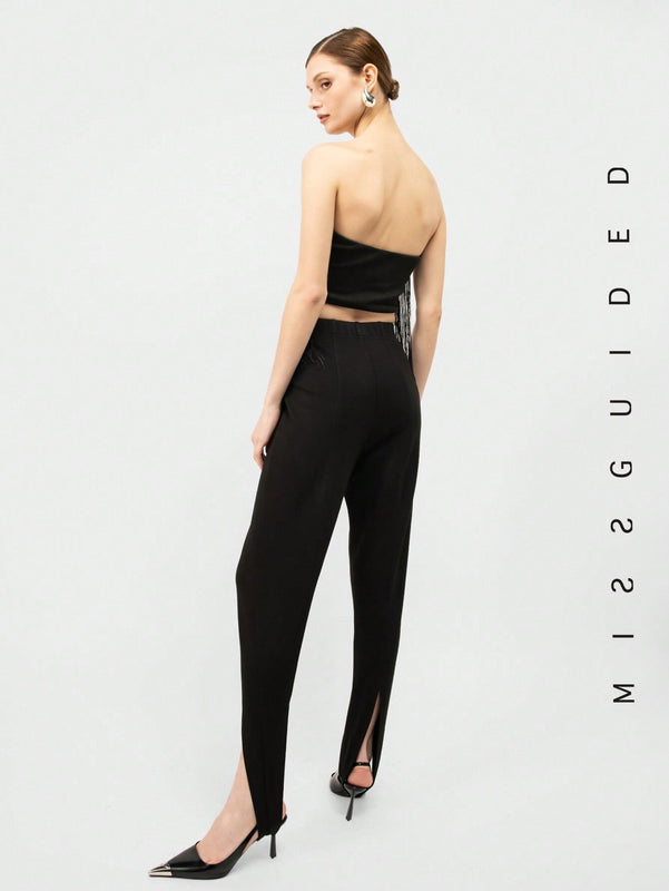 MISSGUIDED Mallas De Jersey Con Estribo
