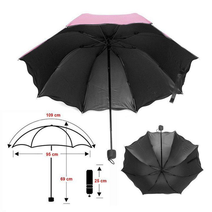 Sombrilla Mágica Cambia Color Agua Protección Filtro UV 034