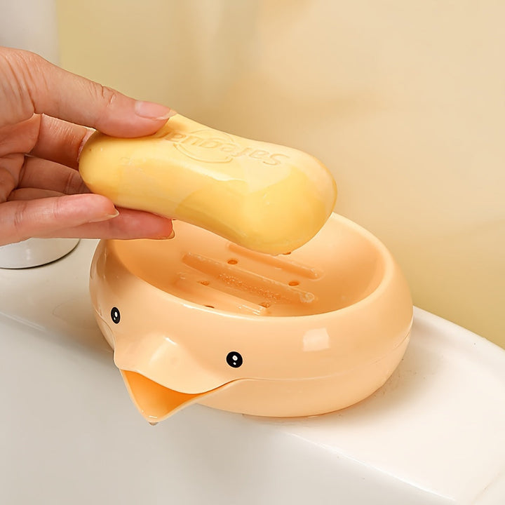 1 Pieza, Soporte De Jabón Creativo Y Lindo, Bandeja De Jabón De Plástico Con Drenaje, Soporte De Jabón Con Auto-Drenaje, Estante De Jabón Para Baño, Soporte De Almacenamiento De Jabón Para Fregadero, Accesorios De Baño, Decoración Del Hogar