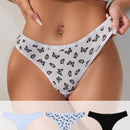 3 Piezas Tanga De Mujer Con Decoracion De Lazo