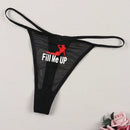 Tanga Sexy Con Diseno De Patrones De Letras Y Retratos Y Detalles De Malla Transparente
