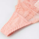 Tanga Sexy De Encaje Bordado Para Mujeres Con Detalles De Lazo