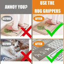 4/8/12pcs Agarraderas para Alfombras con Super Adherencia - Cinta Anti-Rizado para Alfombras Antideslizante Mantiene Tu Alfombra en Su Lugar y Aplana Las Esquinas para Esquinas y Bordes Renovables Negro